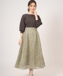 NOELA | チュール刺繍スカート(スカート)