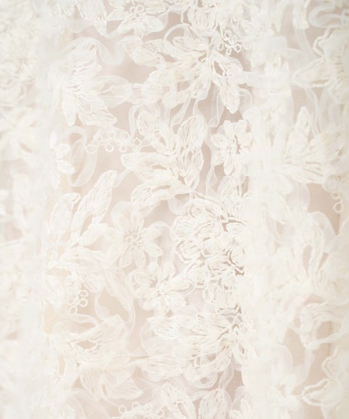 NOELA（ノエラ）の「チュール刺繍スカート（スカート・レディース・ラベンダー/カーキ/オフホワイト・S/M）」の8枚目の写真