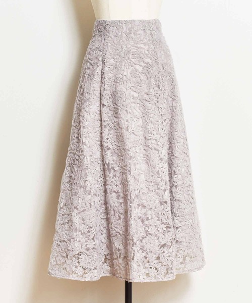 NOELA（ノエラ）の「チュール刺繍スカート（スカート・レディース・ラベンダー/カーキ/オフホワイト・S/M）」の18枚目の写真