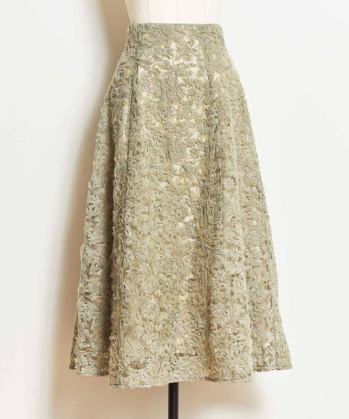 NOELA（ノエラ）の「チュール刺繍スカート（スカート・レディース・ラベンダー/カーキ/オフホワイト・S/M）」の19枚目の写真