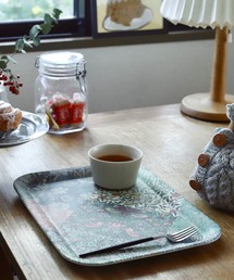 Jubilee（ジュビリー）の「バンブー中型トレイ Jubilee ウィリアムモリス柄 お盆 ギフトボックス付（キッチンツール）」