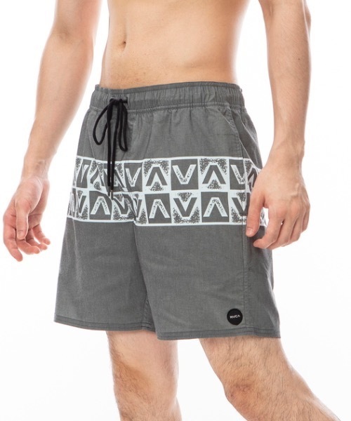 【セール】RVCA メンズ BARNES ELASTIC SHORT ボードショーツ/サーフトランクス 【2024年春夏モデル】/ルーカリサイクルポリエステルエコスイムボードショーツ（水着）｜RVCA（ルーカ）