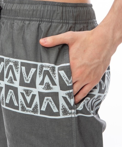 【セール】RVCA メンズ BARNES ELASTIC SHORT ボードショーツ/サーフトランクス 【2024年春夏モデル】/ルーカリサイクルポリエステルエコスイムボードショーツ（水着）｜RVCA（ルーカ）