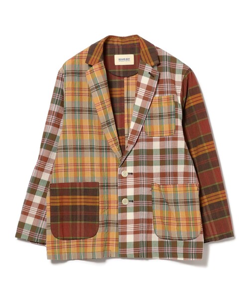 ✨美品✨BEAMS BOY 完売品 テーラードジャケット チェック ビッグ BEAMS BOY（ビームス ボーイ） ジャケット テーラードジャケット