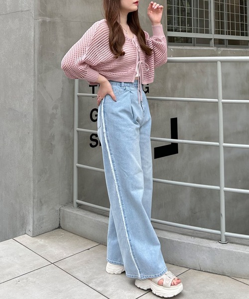 セール】ウエストタックデニムパンツ（デニムパンツ）｜INGNI