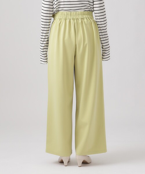 DRESKIP(ドレスキップ)の「◆【ストレッチ】きれいめコーデにマッチ サイドタブ付き ワイドパンツ(その他パンツ・レディース・ブラック/ナチュラル/ライトイエロー系・02/03/04)」の15枚目の写真