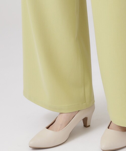 DRESKIP(ドレスキップ)の「◆【ストレッチ】きれいめコーデにマッチ サイドタブ付き ワイドパンツ(その他パンツ・レディース・ブラック/ナチュラル/ライトイエロー系・02/03/04)」の18枚目の写真