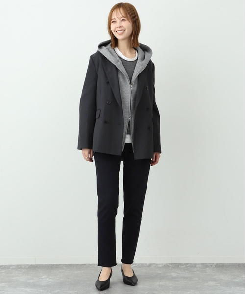 SLOBE IENA（スローブイエナ）の「《WEB限定/追加4》ボリュームジップアップフーディー（パーカー・レディース・グレー・FREE）」の8枚目の写真