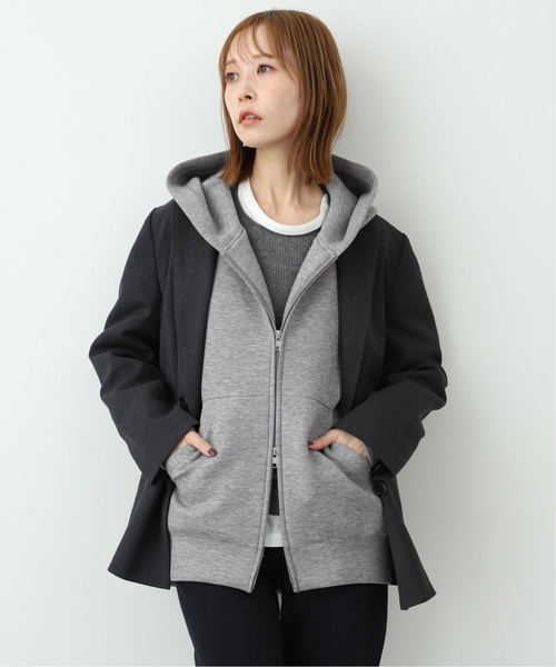 SLOBE IENA（スローブイエナ）の「《WEB限定/追加4》ボリュームジップアップフーディー（パーカー・レディース・グレー・FREE）」の11枚目の写真