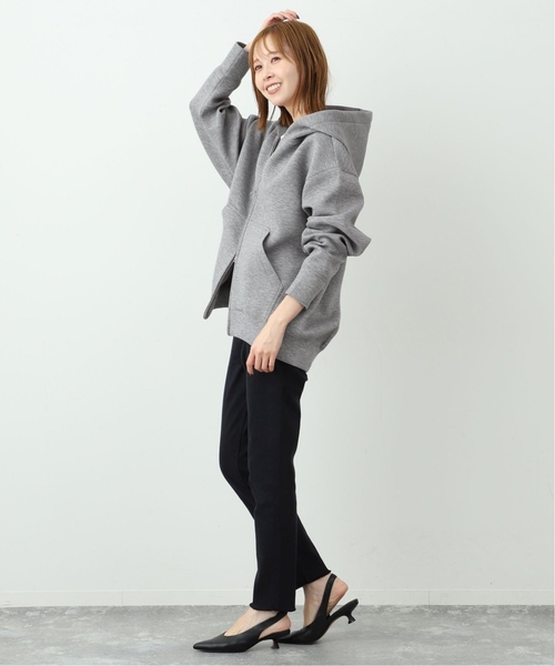 SLOBE IENA（スローブイエナ）の「《WEB限定/追加4》ボリュームジップアップフーディー（パーカー・レディース・グレー・FREE）」の18枚目の写真