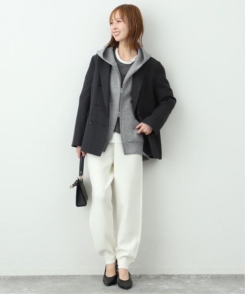 SLOBE IENA（スローブイエナ）の「《WEB限定/追加4》ボリュームジップアップフーディー（パーカー・レディース・グレー・FREE）」の20枚目の写真