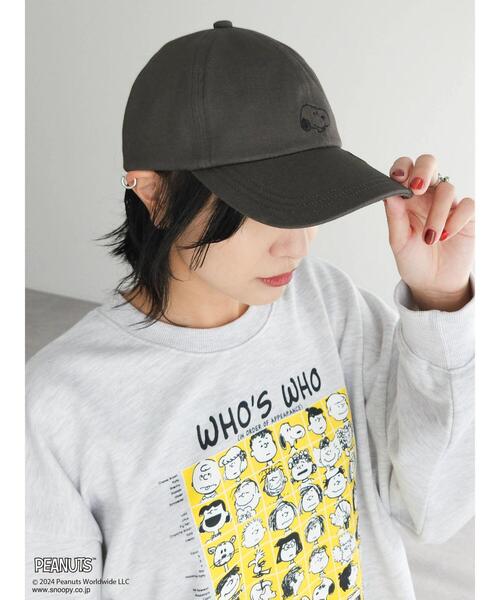PEANUTS（ピーナッツ）の「■PEANUTS　刺繍CAP（ハット・レディース・ベージュ/ブラック/ブルー/チャコールグレー・FREE）」の8枚目の写真