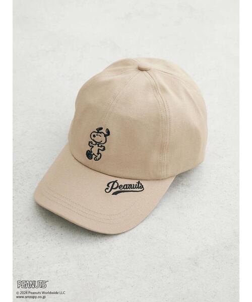 PEANUTS（ピーナッツ）の「■PEANUTS　刺繍CAP（ハット・レディース・ベージュ/ブラック/ブルー/チャコールグレー・FREE）」の3枚目の写真