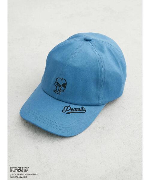 PEANUTS（ピーナッツ）の「■PEANUTS　刺繍CAP（ハット・レディース・ベージュ/ブラック/ブルー/チャコールグレー・FREE）」の4枚目の写真