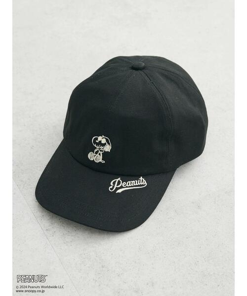 PEANUTS（ピーナッツ）の「■PEANUTS　刺繍CAP（ハット・レディース・ベージュ/ブラック/ブルー/チャコールグレー・FREE）」の2枚目の写真