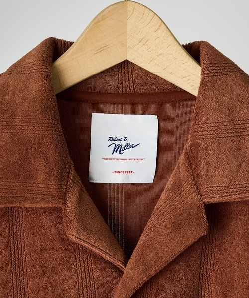 MILLER(ミラー)の「【 Robert P. Miller / ロバート・ピー・ミラー 】 パイル パネルリブ オープンシャツ DRE RM241-1164(シャツ/ブラウス・レディース・ネイビー/キャメル/アイボリー・FREE)」の5枚目の写真