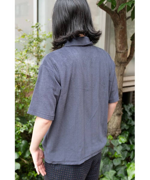 MILLER(ミラー)の「【 Robert P. Miller / ロバート・ピー・ミラー 】 パイル パネルリブ オープンシャツ DRE RM241-1164(シャツ/ブラウス・レディース・ネイビー/キャメル/アイボリー・FREE)」の11枚目の写真
