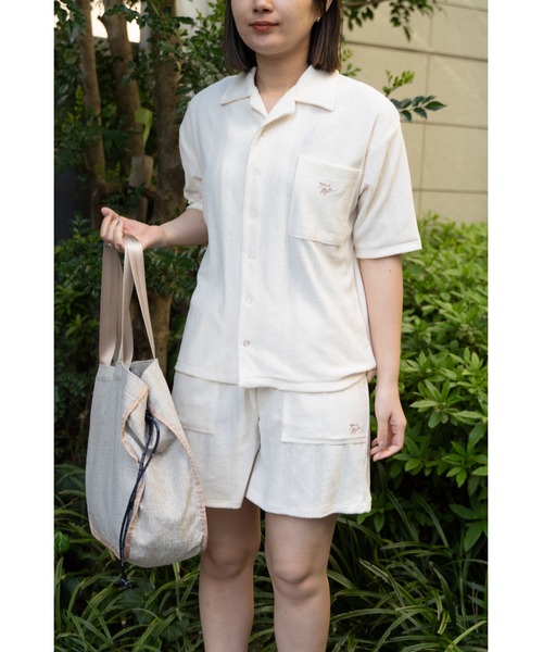 MILLER(ミラー)の「【 Robert P. Miller / ロバート・ピー・ミラー 】 パイル パネルリブ オープンシャツ DRE RM241-1164(シャツ/ブラウス・レディース・ネイビー/キャメル/アイボリー・FREE)」の21枚目の写真