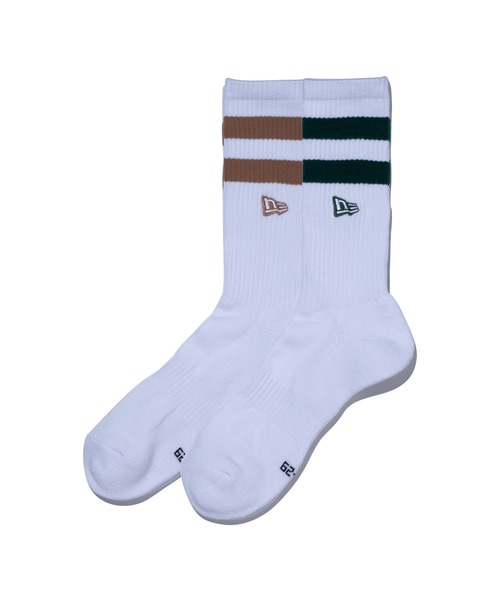 NEW ERA(ニューエラ)の「ニューエラ 靴下 クルーソックス 2個パック(ソックス/靴下・メンズ・ホワイト系その他/ホワイト・25-27CM/21-23cm/23-25cm/27-29cm/21-23㎝)」の2枚目の写真