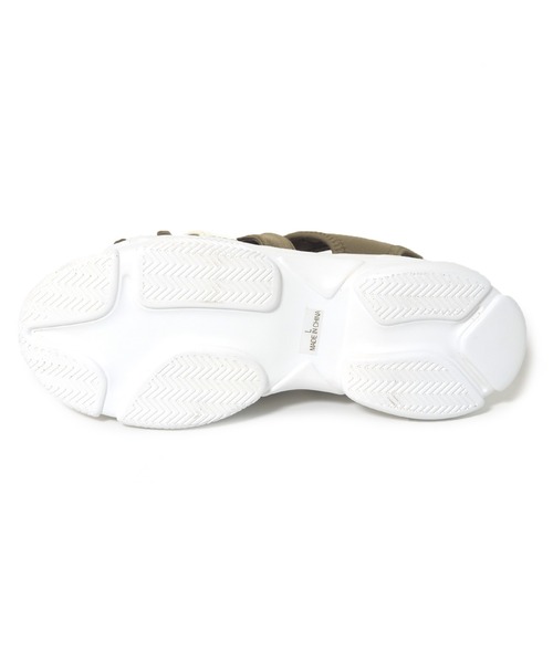 w closet（ダブルクローゼット）の「メッシュ切替スポサン（サンダル・レディース・オフホワイト/カーキ/ブラック・M/L）」の7枚目の写真