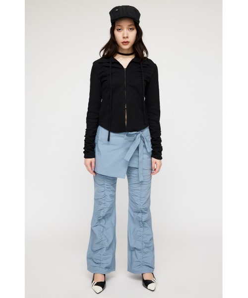 LAGUA GEM(ラグアジェム)の「FRONT ZIP CUT トップス(Tシャツ/カットソー・レディース・ブラック/ブルー/ピンク・FREE)」の7枚目の写真