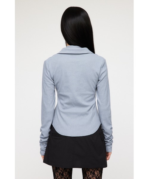 FRONT ZIP CUT トップス（Tシャツ/カットソー）｜LAGUA GEM