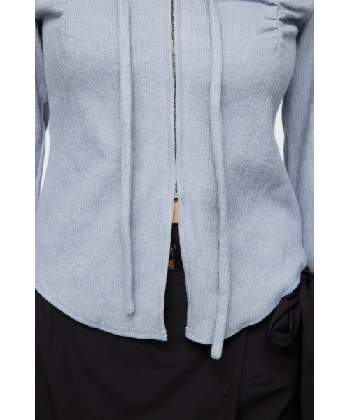 FRONT ZIP CUT トップス（Tシャツ/カットソー）｜LAGUA GEM