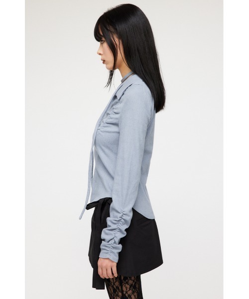 LAGUA GEM(ラグアジェム)の「FRONT ZIP CUT トップス(Tシャツ/カットソー・レディース・ブラック/ブルー/ピンク・FREE)」の15枚目の写真