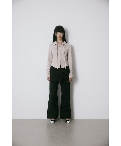 LAGUA GEM(ラグアジェム)の「FRONT ZIP CUT トップス(Tシャツ/カットソー・レディース・ブラック/ブルー/ピンク・FREE)」の18枚目の写真