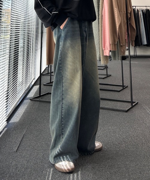 ADAMASTE（アダマスト）の「13.5oz vintage like overdyed denim - 13.5オンスヴィンテージライクオーバーダイデニム（デニムパンツ・メンズ・ブルー/サックスブルー/ブラック/ブラウン・LARGE/MEDIUM/SMALL）」の20枚目の写真