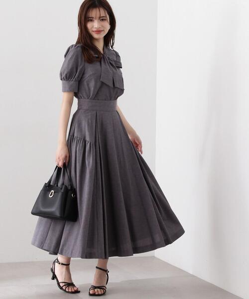 PROPORTION BODY DRESSING（プロポーションボディドレッシング）の「シャンブレーリボンボウタイブラウス / 1214110310（シャツ/ブラウス・レディース・ブラック/ダークネイビー・MEDIUM/SMALL）」の8枚目の写真