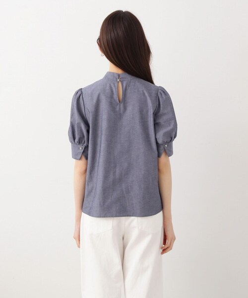 PROPORTION BODY DRESSING（プロポーションボディドレッシング）の「シャンブレーリボンボウタイブラウス / 1214110310（シャツ/ブラウス・レディース・ブラック/ダークネイビー・MEDIUM/SMALL）」の21枚目の写真