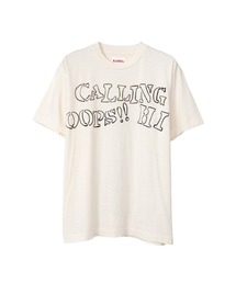 'CALLING' Printed Bleach T-shirt