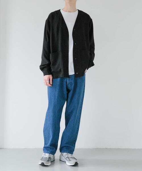 FORK&SPOON（フォークアンドスプーン）の「FORK&SPOON　ワッシャーダブルクロスカーディガン（その他アウター・メンズ・ベージュ系その他/ブラック・5/4）」の13枚目の写真