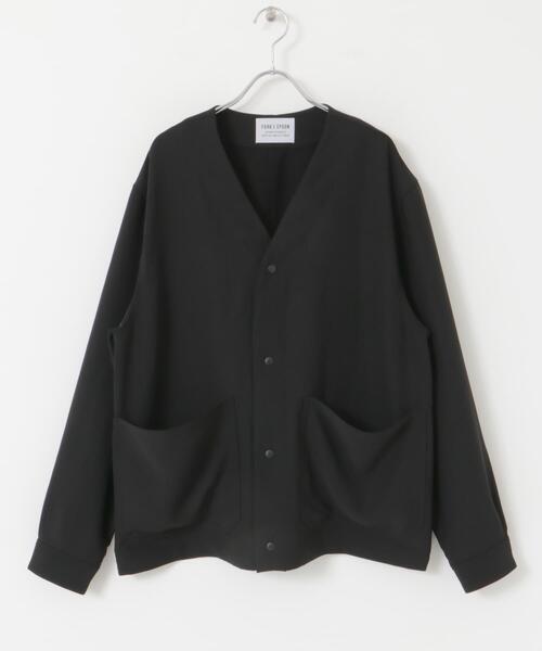 FORK&SPOON（フォークアンドスプーン）の「FORK&SPOON　ワッシャーダブルクロスカーディガン（その他アウター・メンズ・ベージュ系その他/ブラック・5/4）」の14枚目の写真