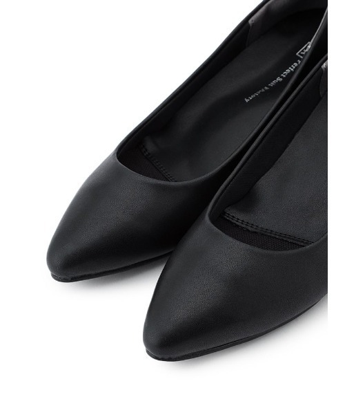 Perfect Suit FActory（パーフェクトスーツファクトリー）の「3.5cmローヒールパンプス【リクルート対応】ブラック（パンプス・レディース・ブラック・22.5㎝/23/23.5/24cm/24.5cm/25/25.5/22）」の4枚目の写真
