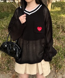 shrita（シュリータ）の「メッシュニット【キッズでも着れるSサイズ展開あり】（ニット/セーター・キッズ）」