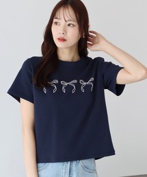 BLUEEAST | リボンプリントTシャツ(Tシャツ/カットソー)