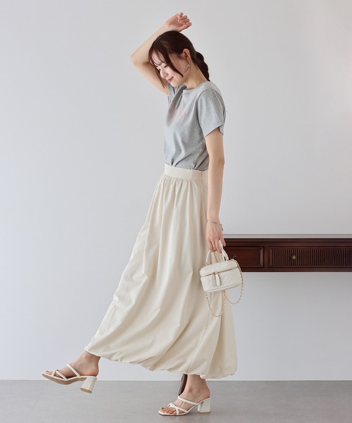 BLUEEAST（ブルーイースト）の「リボンプリントTシャツ（Tシャツ/カットソー・レディース・グレー/ホワイト/ネイビー・MEDIUM）」の20枚目の写真