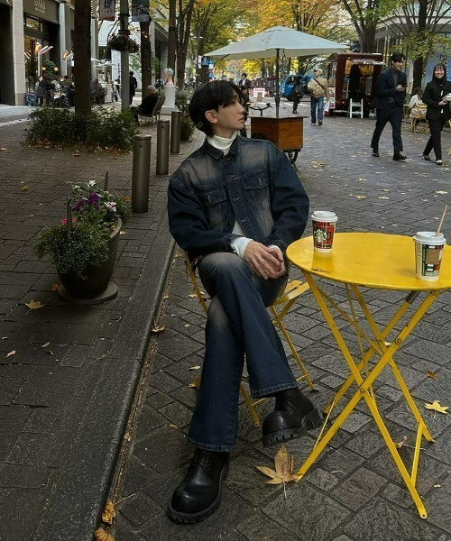 ASCLO(エジュクロ)の「ASCLO Brownie Bootcut Denim Pants(デニムパンツ・メンズ・ダークブルー・LARGE/MEDIUM/SMALL)」の5枚目の写真