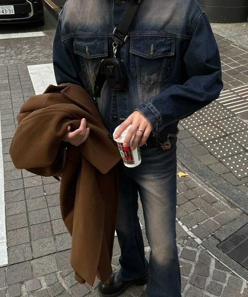 ASCLO(エジュクロ)の「ASCLO Brownie Bootcut Denim Pants(デニムパンツ・メンズ・ダークブルー・LARGE/MEDIUM/SMALL)」の8枚目の写真