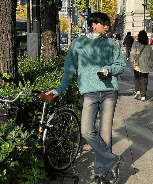ASCLO(エジュクロ)の「ASCLO Brownie Bootcut Denim Pants(デニムパンツ・メンズ・ダークブルー・LARGE/MEDIUM/SMALL)」の11枚目の写真