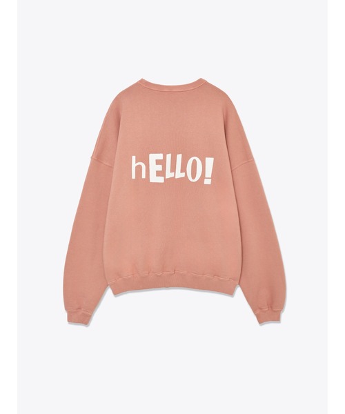 ENCIRCLE（エンサークル）の「【ENCIRCLE/エンサークル】Greeting sweatshirt/グリーティングスウェットシャツ（スウェット・レディース・ピンクベージュ・2/1/SHORT）」の3枚目の写真