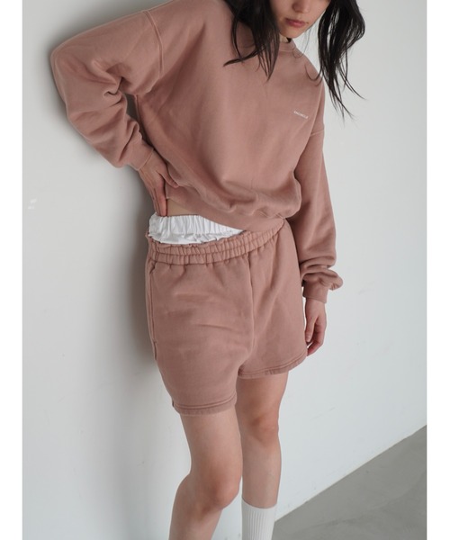 ENCIRCLE（エンサークル）の「【ENCIRCLE/エンサークル】Greeting sweatshirt/グリーティングスウェットシャツ（スウェット・レディース・ピンクベージュ・2/1/SHORT）」の9枚目の写真