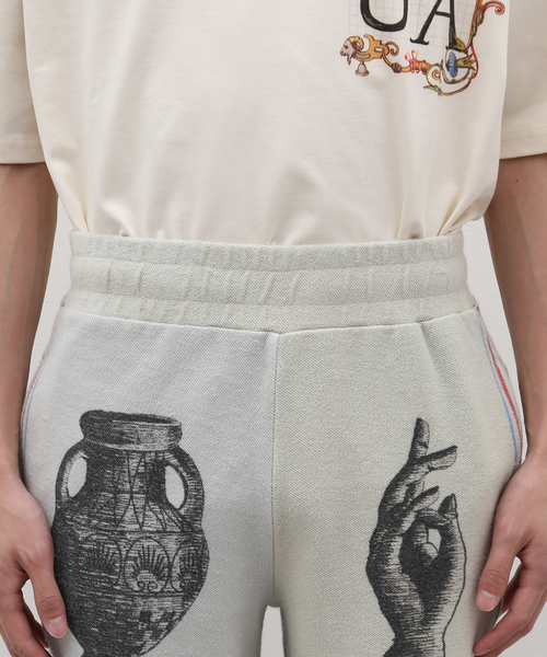 EDIFICE(エディフィス)の「【untitled artworks / アンタイトルドアートワークス】Sweat Reversed Double(スウェットパンツ・メンズ・アイボリー・SMALL)」の6枚目の写真