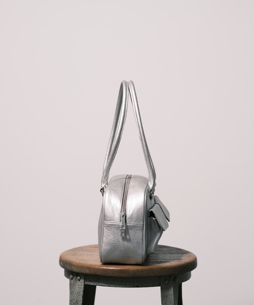 CIAOPANIC（チャオパニック）の「ダブルポケットボストンバッグ（ハンドバッグ・レディース・ブラック/シルバー/グリーン・FREE）」の18枚目の写真