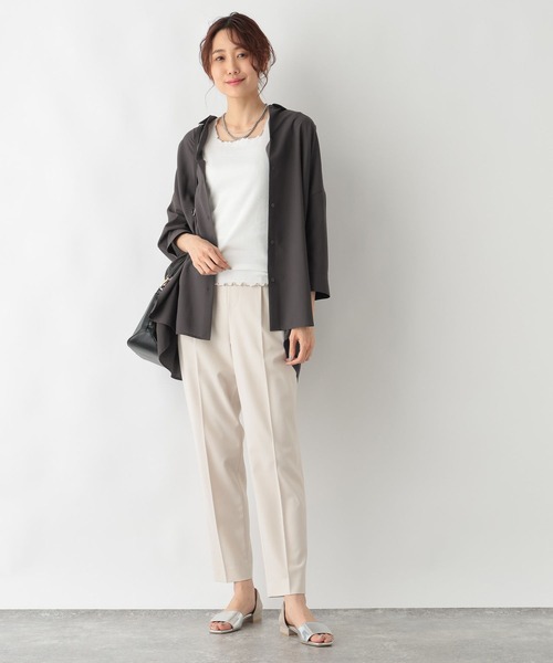 GLOBAL WORK（グローバルワーク）の「Beauteeメローリブタンク/987160（タンクトップ・レディース・モカ/ミント/ホワイト×ブラック/ブラック×ホワイト/ホワイト×ブラウン・LARGE/MEDIUM）」の15枚目の写真