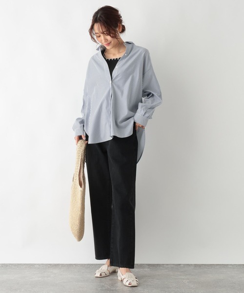 GLOBAL WORK（グローバルワーク）の「Beauteeメローリブタンク/987160（タンクトップ・レディース・モカ/ミント/ホワイト×ブラック/ブラック×ホワイト/ホワイト×ブラウン・LARGE/MEDIUM）」の21枚目の写真