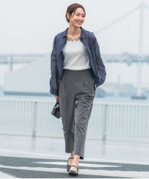 GLOBAL WORK（グローバルワーク）の「Beauteeメローリブタンク/987160（タンクトップ・レディース・モカ/ミント/ホワイト×ブラック/ブラック×ホワイト/ホワイト×ブラウン・LARGE/MEDIUM）」の6枚目の写真