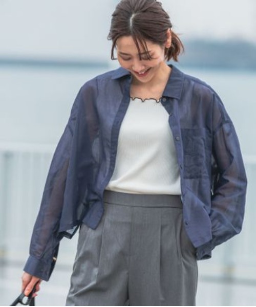 GLOBAL WORK（グローバルワーク）の「Beauteeメローリブタンク/987160（タンクトップ・レディース・モカ/ミント/ホワイト×ブラック/ブラック×ホワイト/ホワイト×ブラウン・LARGE/MEDIUM）」の9枚目の写真